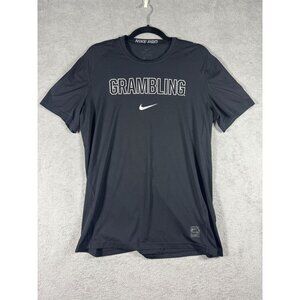 Nike Pro Dri-Fit Grambling State Tigers Black Short Sleeve Shirt Mens Large
